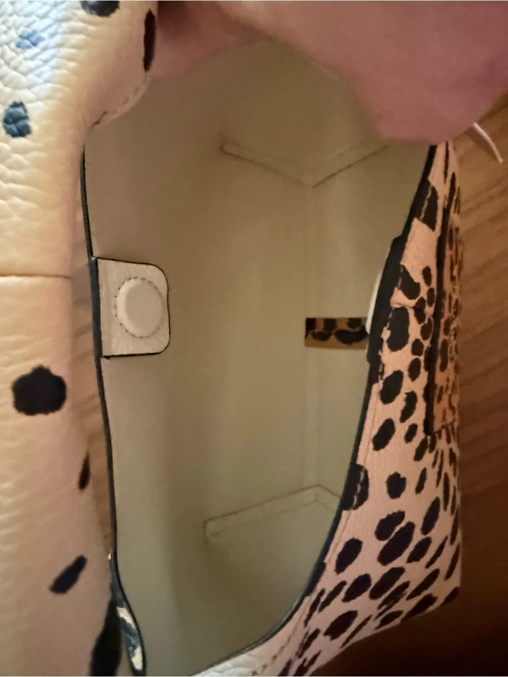 Marc Jacobs Leopard Print Mini Sack Bag in Tan & Black - Picture 10 of 14